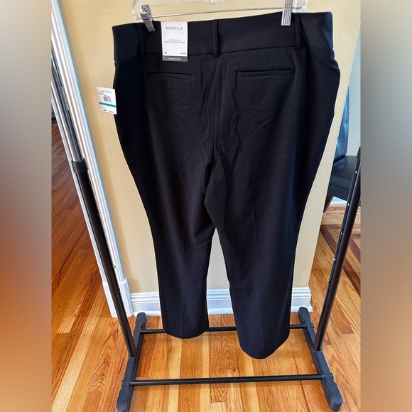 Rafaella Women's Curvy Fit Gabardine Bootcut Stretch Dress Pants with Pockets 16 - Picture 6 of 6